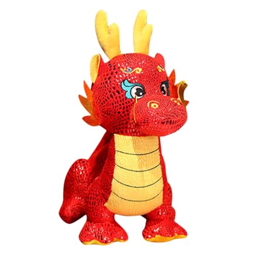 Cabilock Sternzeichen Drachenpuppe Drachendekor Drache Plüschpuppe Drachenspielzeug Süße Stofftiere Drachenpuppe Dekoration Neujahrs Drachenpuppe Chinesisches Neujahrsgeschenk Pp von Cabilock