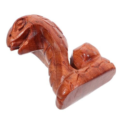 Cabilock Sternzeichen-Ornamente für das Jahr der Schlange lebensechte Schlangen-Requisite Mini-Schlangenfiguren handwerkskunst Holzornament kleine falsche Schlangen Holzschlangen Mahagoni- von Cabilock