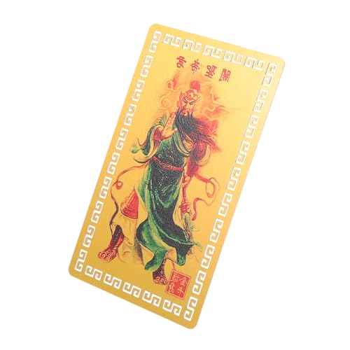 Cabilock Taisui Amulettkarte Jahr der Schlange Metall Feng Shui Schutzamulett aus Aluminium Magnesium Legierung Glücksbringer mit Gott des Reichtums und Guan für Finanziellen Erfolg und Cabilock Taisui Amulettkarte Jahr der Schlange Metall Feng Shui Schutzamulett aus Aluminium Magnesium Legierung Glücksbringer mit Gott des Reichtums und Guan für Finanziellen Erfolg und von Cabilock