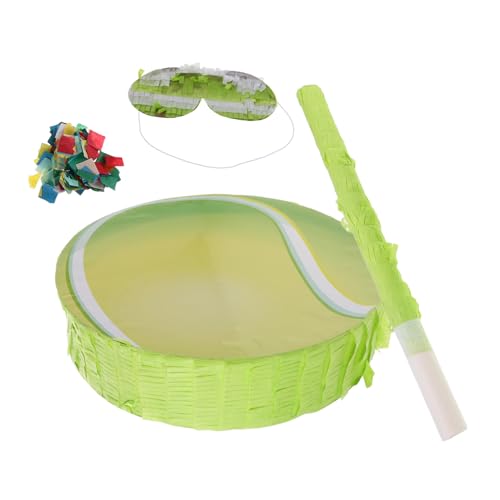 Cabilock Tennis Pinata mit Augenbinde und Konfetti Sportliche Kindergeburtstags-deko Interaktives Smash-spiel für Indoor und Outdoor Sportliches Partyspiel Zufällige Farbe Cabilock Tennis Pinata mit Augenbinde und Konfetti Sportliche Kindergeburtstags-deko Interaktives Smash-spiel für Indoor und Outdoor Sportliches Partyspiel Zufällige Farbe von Cabilock