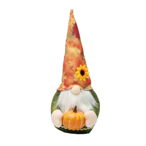 Cabilock Thanksgiving Kürbis Stoffpuppe Dekoration Kreative Herbstfigur Festliche Farbige Deko Für Tisch Fenster Büro Zuhause von Cabilock