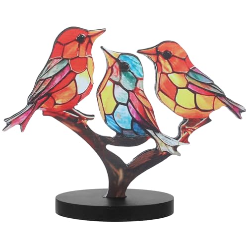 Cabilock Vogelschmuck Solarwindspiele Glockenspiel Taube Papagei Eule Vogelfütterer Futterspender Kleine Tischvogelfigur Bunte Vogelfigur Vogelverzierung Acryl Cabilock Vogelschmuck Solarwindspiele Glockenspiel Taube Papagei Eule Vogelfütterer Futterspender Kleine Tischvogelfigur Bunte Vogelfigur Vogelverzierung Acryl von Cabilock