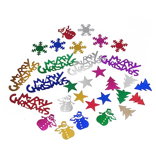 Cabilock Weihnachtliche Deko Glitzerstreusel PVC Schneeflocken Schneemänner Baumanhänger für Party Tischdekoration Langlebig Reißfest Bunt Cabilock Weihnachtliche Deko Glitzerstreusel PVC Schneeflocken Schneemänner Baumanhänger für Party Tischdekoration Langlebig Reißfest Bunt von Cabilock
