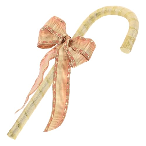 Cabilock Weihnachtlicher Deko Krückstock mit Schleifenmotiv Robustes Cosplay Zubehör für Party Tanz und Festliche Kostüme Vielseitiger Christmas Cane Prop für Verkleidung und Cabilock Weihnachtlicher Deko Krückstock mit Schleifenmotiv Robustes Cosplay Zubehör für Party Tanz und Festliche Kostüme Vielseitiger Christmas Cane Prop für Verkleidung und von Cabilock