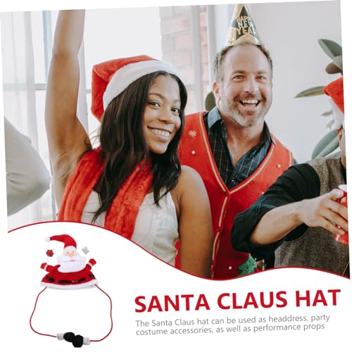 Cabilock Weihnachtlicher Santa Claus Hut für Erwachsene Lustige Weihnachtsmütze als Party Deko und Kostüm Accessoire Festliche Xmas Elfenmütze für Weihnachtsfeier und Fotosession von Cabilock