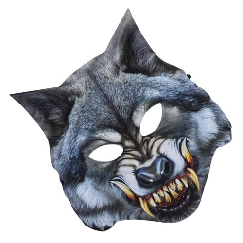 Cabilock Wolfsmaske Halloween Werwolf Maske Tier Maskerade Ball Wölfe Maske Halloween Cosplay Kostüm Maske Party Dress Up Requisiten von Cabilock