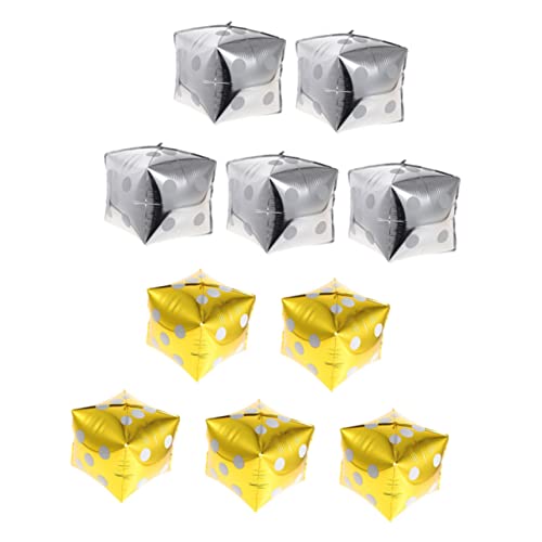 Cabilock Würfel Ballons Aluminiumfolie Party Dekoration Wiederverwendbar für Hochzeiten Spieleabende Metallische Farben 10 Stück Cabilock Würfel Ballons Aluminiumfolie Party Dekoration Wiederverwendbar für Hochzeiten Spieleabende Metallische Farben 10 Stück von Cabilock