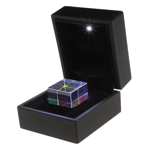 Cabilock Optischer Rgb Dispersionswürfel aus für Physikunterricht 2, 2 3 Stück 2,3cm mit Dekorativer Geschenkbox für Lichtbrechung und Dekoration Lehrreiches Spielzeug für Kinder von Cabilock
