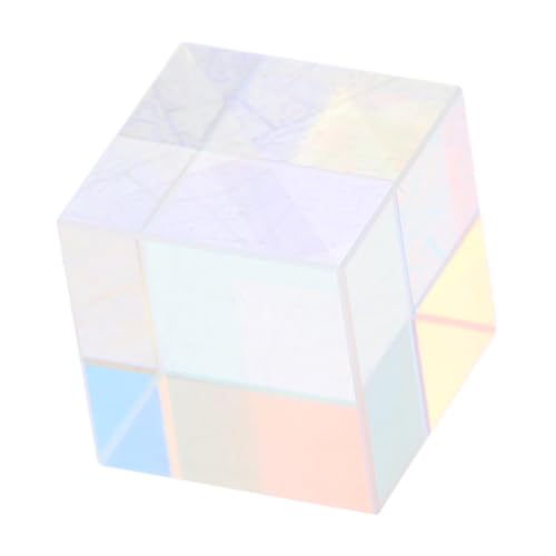 Cabilock optisches Prisma Prisma-Miniwürfel Prismenglas für Schreibtisch Kristallprisma Glaswürfel optischer Prismenwürfel Glasprisma Prismenoptik von Cabilock