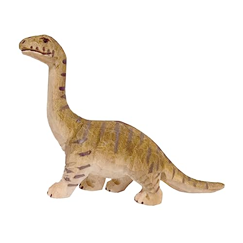 Cabilock simulierte Tiere bücherregal Dekoration buchregal Dekoration Ornamente holzspielsachen mockin für holziges Dinosaurier Simulationstier Light Brown von Cabilock
