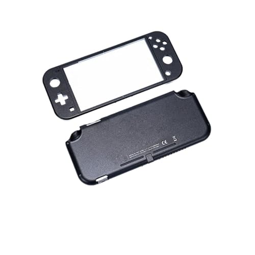 Cadfghjk Gehäuse Aus Aluminiumlegierung, Ersatz-Rückplattengehäuse Aus Metall, Gehäuseabdeckung – Kompatibel Mit Nintendo Switch Lite(Black) von Cadfghjk
