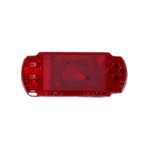 Cadfghjk Komplettes Shell Case Professionelles Schutz-Shell-Cover-Set Ersatz Mit Tasten-Kit for PSP2000-Spielekonsolen-Zubehör(Red) von Cadfghjk