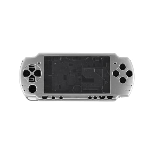 Cadfghjk Komplettes Shell Case Professionelles Schutz-Shell-Cover-Set Ersatz Mit Tasten-Kit for PSP2000-Spielekonsolen-Zubehör(Silver) von Cadfghjk
