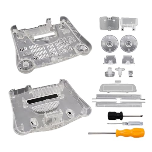 Cadfghjk N64 Retro-Spielkonsole, Alle Versionen, Ersatzgehäuse, Schutzgehäuse – Kompatibel Mit Nintendo 64(Translucent White) von Cadfghjk