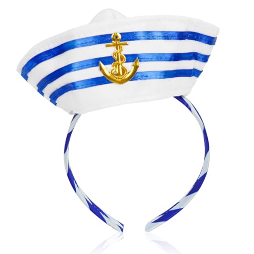 Cadimus Matrosemütze Haarreif, Seemann Kostüm Zubehör,für Karneval Mottoparty Cadimus Matrosemütze Haarreif, Seemann Kostüm Zubehör,für Karneval Mottoparty von Cadimus