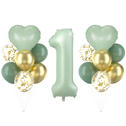 Cadimus Grün Luftballon 1.Geburtstag,40 Zoll Olivgrün Folienballon 1,Grüne Zahlenballons,Geburtstagsdeko 1 Jahr Jungen und Mädchen,Herz Folienballon,1 Jahr Ballon Cadimus Grün Luftballon 1.Geburtstag,40 Zoll Olivgrün Folienballon 1,Grüne Zahlenballons,Geburtstagsdeko 1 Jahr Jungen und Mädchen,Herz Folienballon,1 Jahr Ballon von Cadimus