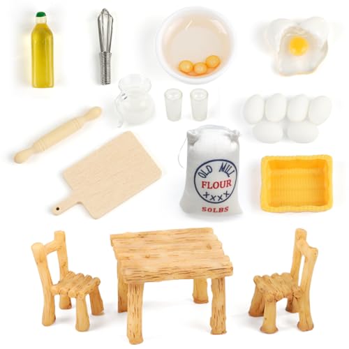 Weihnachtswichtel Zubehör,20 Stück Puppenhaus Möbel Zubehör Set,Miniatur Backen Set,Puppenhaus Küchen-Backset,Küche Möbel Wichtel Zubehör,Perfektes Weihnachts- oder Kindergeburtstagsgeschenk Weihnachtswichtel Zubehör,20 Stück Puppenhaus Möbel Zubehör Set,Miniatur Backen Set,Puppenhaus Küchen-Backset,Küche Möbel Wichtel Zubehör,Perfektes Weihnachts- oder Kindergeburtstagsgeschenk von Cadimus