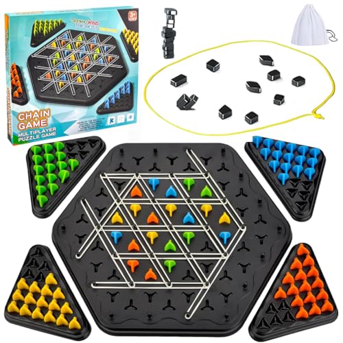 Kette Dreieck Spiel Magnetisches Schachset, 2-4 Multiplayer Sequence Tisch Top Magnet Spiel Spielzeug für Familie Erwachsene Kinder Puzzle Denken Schachbrett Kette Dreieck Spiel Magnetisches Schachset, 2-4 Multiplayer Sequence Tisch Top Magnet Spiel Spielzeug für Familie Erwachsene Kinder Puzzle Denken Schachbrett von Cadoal