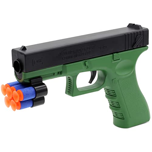 Blaster Glock Spielzeugpistole Spielzeugblaster mit 5 Soft Foam Darts TragbaSpielzeug Pistole Dartblaster Kinder Dart Gun von Cadofe