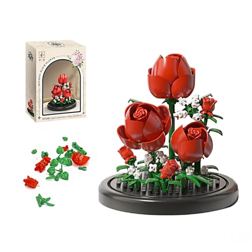 Caelura Rosen Blumenstrauß Klemmbausteine Set – 150 Teile mit Sockel, botanische Sammlung, Bausteine, Geburtstags-Mini-Ziegel, Geschenk für Erwachsene, Freundin, Ehefrau Caelura Rosen Blumenstrauß Klemmbausteine Set – 150 Teile mit Sockel, botanische Sammlung, Bausteine, Geburtstags-Mini-Ziegel, Geschenk für Erwachsene, Freundin, Ehefrau von Caelura