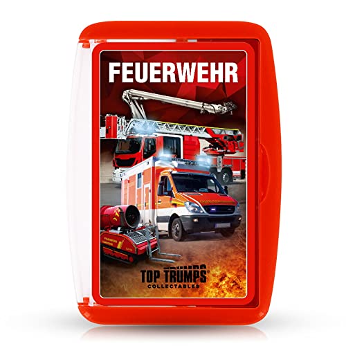 Café Viereck ® Top Trumps Quartett Feuerwehr Edition - das perfekte Kartenspiel für jeden Feuerwehrmann und Jede Feuerwehrfrau von Café Viereck