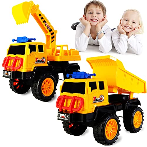 CaiYuanGJ 2 Stück Spielsachen Baufahrzeuge, Bagger Spielzeug, Baby Spielzeugauto, Spielsachen Baufahrzeuge für Kinder, Bagger Konstruktionsfahrzeuge, Geschenke für Jungen und Mädche CaiYuanGJ 2 Stück Spielsachen Baufahrzeuge, Bagger Spielzeug, Baby Spielzeugauto, Spielsachen Baufahrzeuge für Kinder, Bagger Konstruktionsfahrzeuge, Geschenke für Jungen und Mädche von CaiYuanGJ