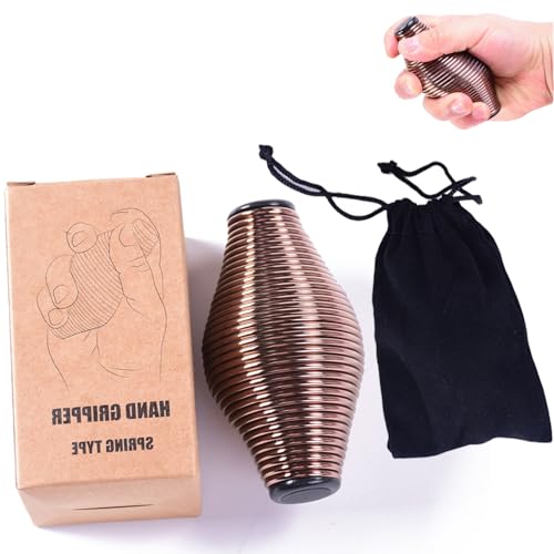 Unzerbrechlicher Feder-Stressball, Frühlingsspielzeug Rainbow Metall Feder, Handtrainer Stressball Griffkraft, zur Sensorischen Entspannung, Stressabbau, Verbessert Die Fingerkraft Mit Koordination von CaiYuanGJ