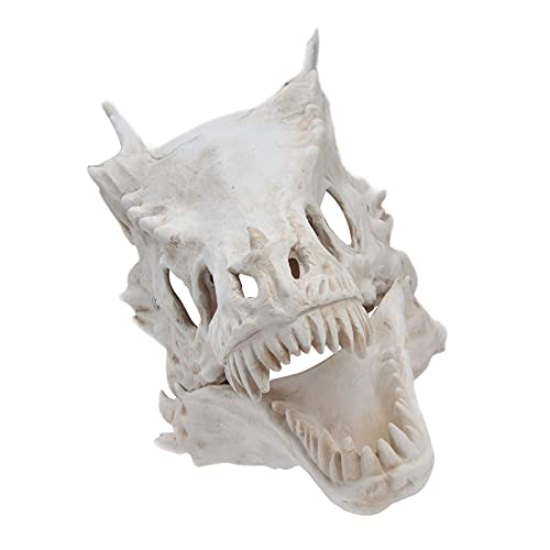 Dinosaurier Maske, Latexmaske Elastisch mit abnehmbarem Maul für Kostümpartys für Halloweenpartys von Caiqinlen
