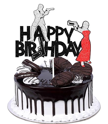Tortenaufsatz für Männer und Frauen, "Happy Birthday" von Caiwowo