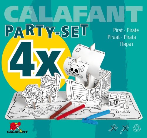CALAFANT - 4x Kindergeburtstagsset "Pirat" von Calafant