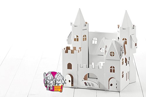 CALAFANT D 3502X Bastel-Set Märchenschloss mit Spielfiguren von Calafant