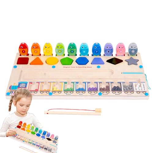 Calakono 3-in-1-Farbsortierspielzeug,Montessori-Spielzeug für Feinmotorik | Tragbares Angelspiel, sicheres Kinderspielzeug für Bildung, Strand, Geburtstagsgeschenk ab 3 Jahren von Calakono