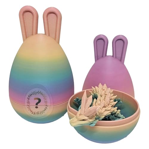Calakono 3D-gedrucktes Drachenei, Plüsch-Osterdrachenei, Spielzeug im Ei, kleines 3D-Drachenei, Drache im Ei, Osterpartygeschenke für Kinder von Calakono
