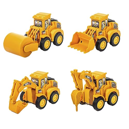 Calakono BAU-LKW-Spielzeug | Spielzeug für Baufahrzeuge,Bulldozer-Bagger-Spielzeug, BAU-Power-Hauller-Bagger-Geschenk für Kleinkinder, Mädchen, Kinder von Calakono