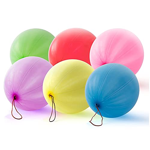 Neon-Punschballons - 50 Stück 12 Zoll verdickte farbige Lochballons,Strapazierfähige Stanzballons mit Gummibändern für Kindergeburtstage Calakono von Calakono
