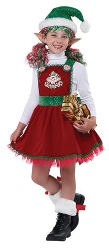 California Costume Girl Candy Cane Elf Costume von California Costumes
