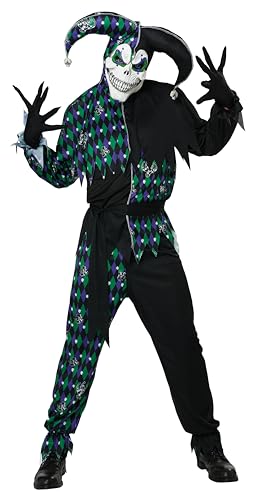 California Costumes, Deadly Jester für Herren, Schwarz/Violett/Grün, XL von California Costumes