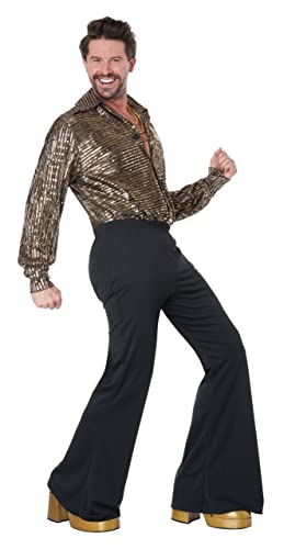 California Costumes, Disco Guy, Herren Plus 2XL, Gold/Schwarz (8122-096) von California Costumes
