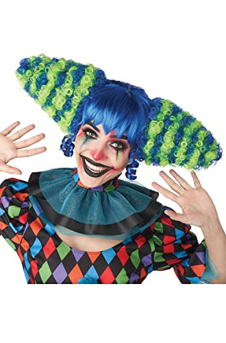 California Costumes, Funhouse Clown-Perücke, blau/grün von California Costumes