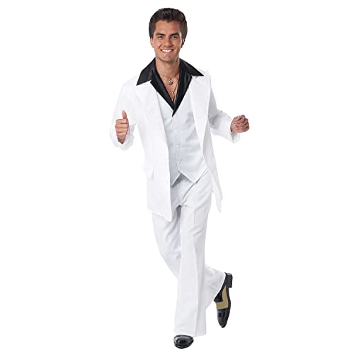 California Costumes , 70er Jahre Disco-Anzug, Erwachsene, Weiß/Schwarz, M von California Costumes