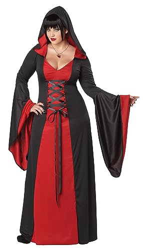 California Costumes 1703 Deluxe Kapuzenmantel Generische Erwachsenengröße Kostüm, Rot, XXL von California Costumes