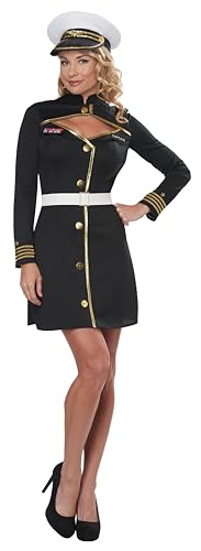 California Costumes Captain Kostüm für Erwachsene, Marineblau, Größe XL (UK), Schwarz von California Costumes
