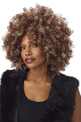California Costumes Générique pe866 – Perücke Afro blond/braun 155 Gramm – Einheitsgröße von California Costumes