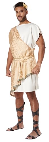 California Costumes Herren Übergröße, griechischer Gott Toga, cremefarben/goldfarben von California Costumes