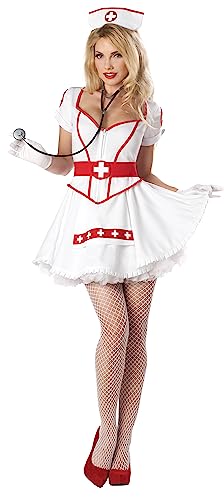 California Costumes Plus Size Krankenschwester Heartbreaker Kostüm, Weiss/opulenter Garten, XL von California Costumes