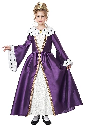 California Costumes Queen For a Day Mädchenkostüm, Größe L, Violett von California Costumes