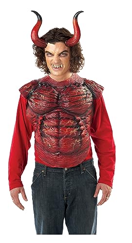 California Costumes Red Scary Hellion Horns And Teeth One Size von California Costumes