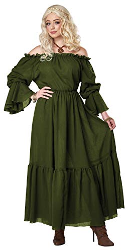 California Costumes Renaissance Bauernmädchen-Kostüm für Erwachsene, Grün, Größe S/M, Olivgrün California Costumes Renaissance Bauernmädchen-Kostüm für Erwachsene, Grün, Größe S/M, Olivgrün von California Costumes