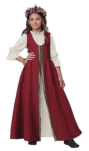 California Costumes Renaissance-Kostüm für Kinder, Rot, Größe L, Burgunderrot/Creme California Costumes Renaissance-Kostüm für Kinder, Rot, Größe L, Burgunderrot/Creme von California Costumes