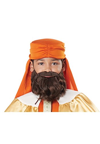 California Costumes Wise Man Brauner Bart und Schnurrbart, Standard, Orange von California Costumes